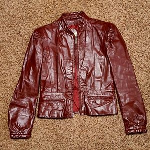 Woman's vintage Bermans leather jacket